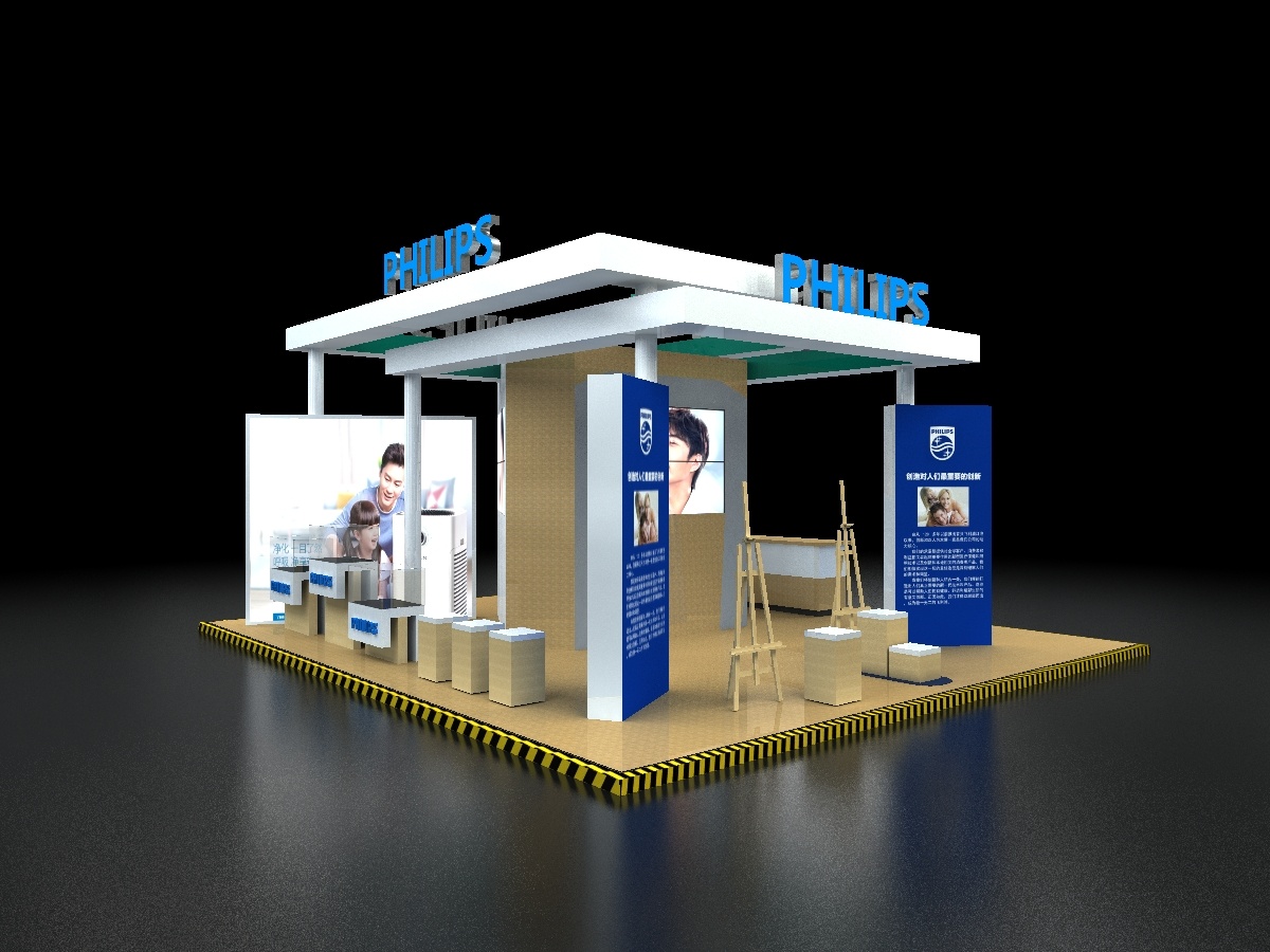 PHILIPS飛利浦商場(chǎng)小展臺(tái)搭建 以小見(jiàn)大的品牌展示藝術(shù)